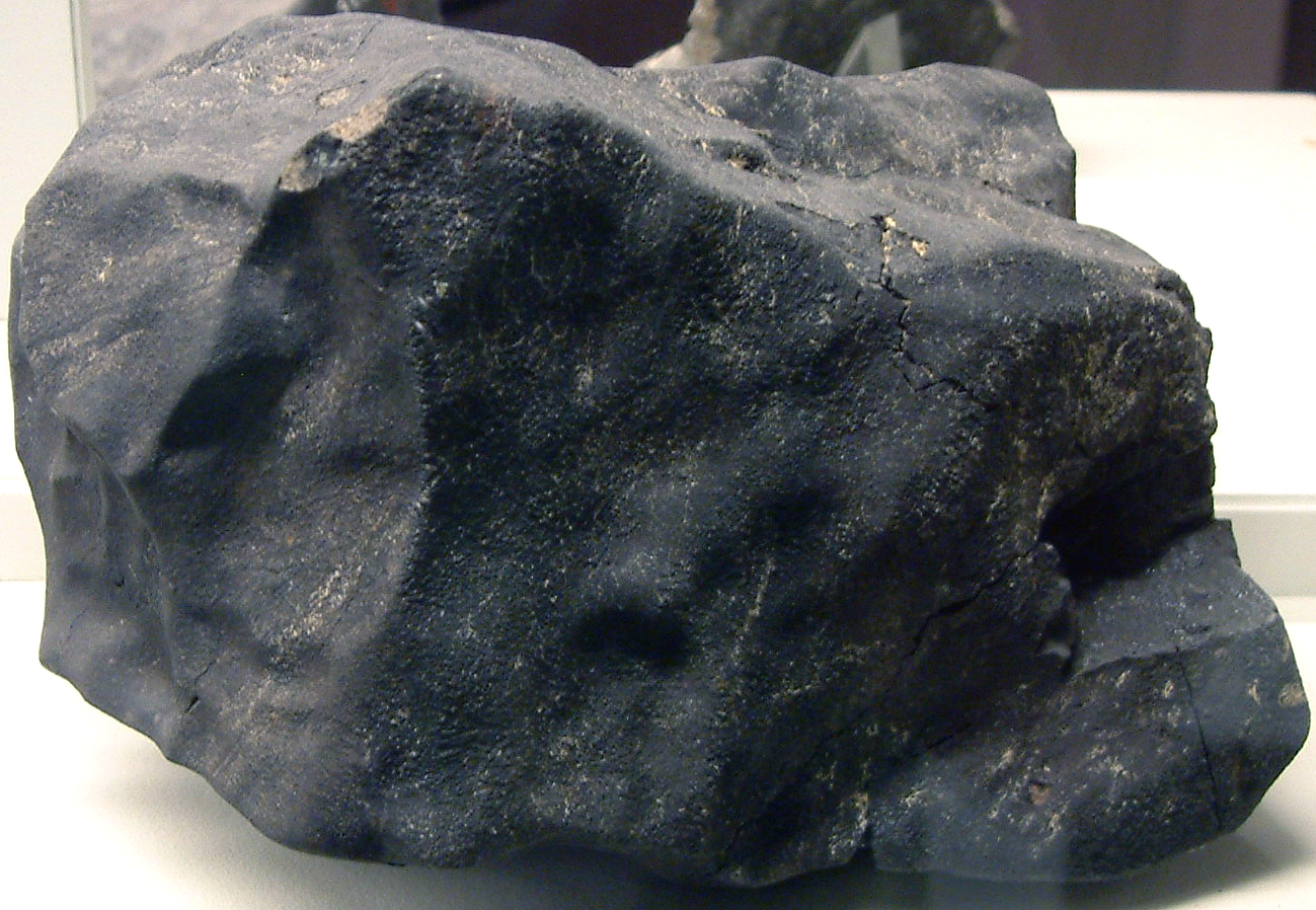 The Murchison meteorite, large black rock The Murchison meteorite, large black rock