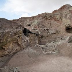 Ancient salt mine in Iran