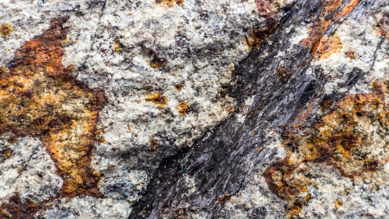 Closeup of a fragment of the Chelyabinsk meteor