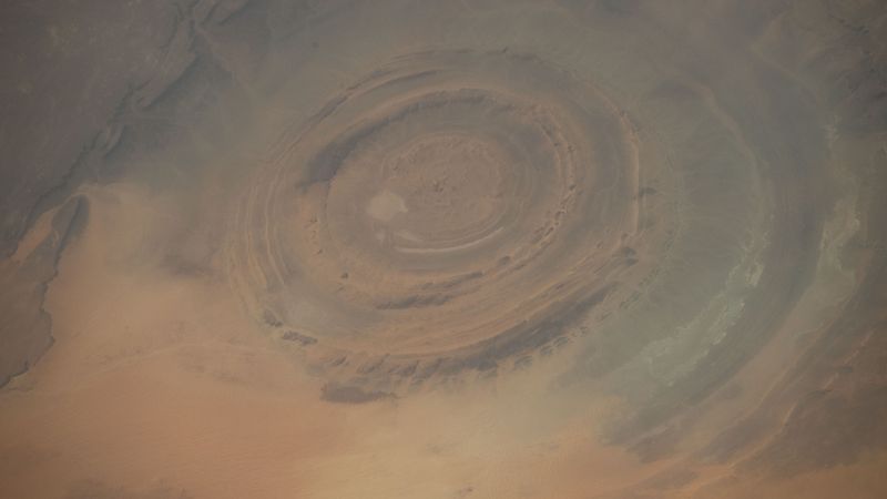 Satellite view of the Richat Structure