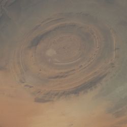 Satellite view of the Richat Structure