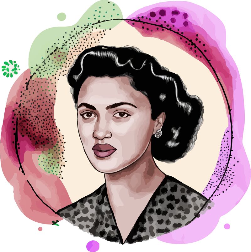 A colorful drawing of Henrietta Lacks (August 1, 1920 – October 4, 1951) was the source of the HeLa cell line, the first immortalized human cell line. 
