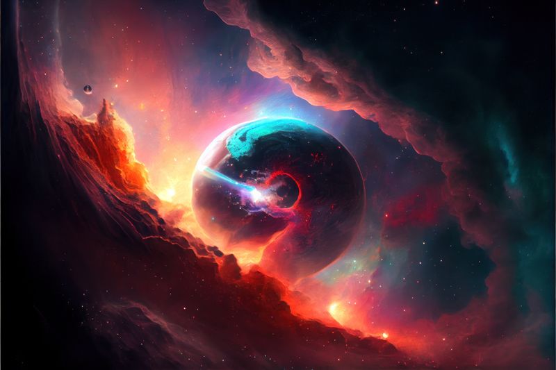 Multidimensional vibrant rift in spacetime at deep universe