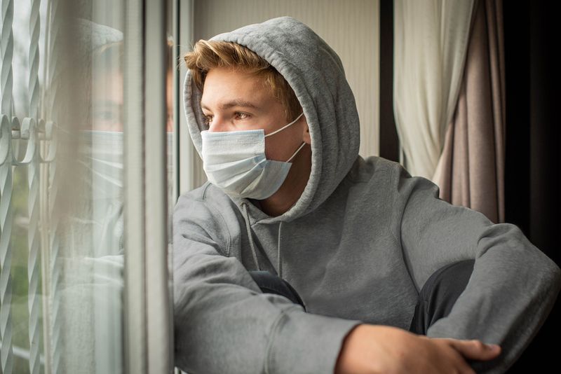 Teenager COVID-19 pandemic lockdown