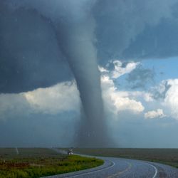 Tornado and Large Hail near the Southeast Colorado and Northwestern Oklahoma Border