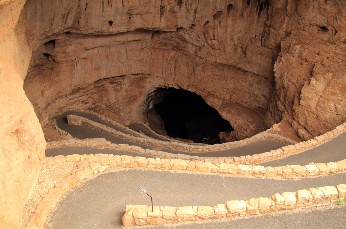 Entrance to the Carlsbad Caverns in New Mexico. Entrance to the Carlsbad Caverns in New Mexico.
