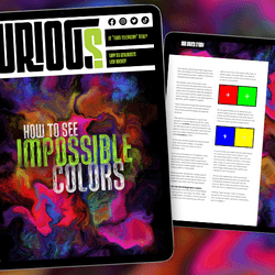 “Imaginary” colors are real and there is a way for you to see them. Find out how in IFLScience's free magazine CURIOUS. Image credit: © IFLScience 
