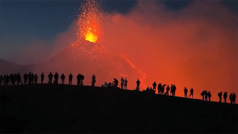 eruption of mount etna