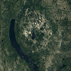 An unusual spherical structure seen on Google Maps