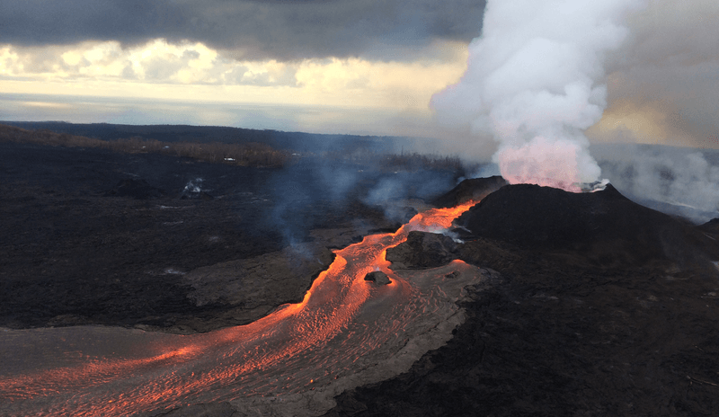 The lava flow from Kilauea devastated the town below, but it also appears to have created the conditions for the eruptions 40 kilometers away.