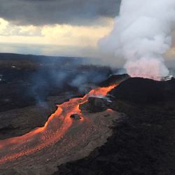 The lava flow from Kilauea devastated the town below, but it also appears to have created the conditions for the eruptions 40 kilometers away.