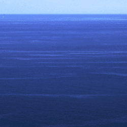 smooth patches of water out at sea where ocean slicks are