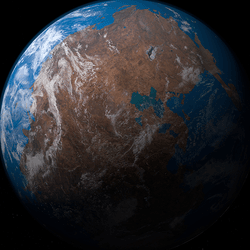 Illustration of Pangea, Earth's last supercontinent.