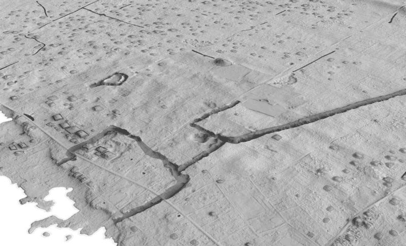 A LIDAR scan imaging of the pacific island of Tongatapu, Tonga.