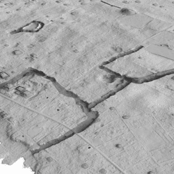 A LIDAR scan imaging of the pacific island of Tongatapu, Tonga.